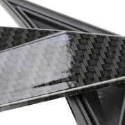Adesivo per ala laterale parafango modificato Adesivo decorativo per carrozzeria con branchia di squalo laterale lama per Honda Civic di decima generazione, fibra di carbonio, Carbon Fiber