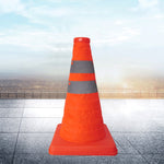 Sollevare coni stradali di sicurezza stradale con spia luminosa. Altezza: 30 cm, Height: 30cm
