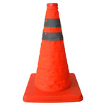 Sollevare coni stradali di sicurezza stradale con spia luminosa. Altezza: 30 cm, Height: 30cm