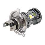 Faro LED per moto H4 DC9-18V / 4,7 W (H) 2,2 W (L) / 6000 K / 500 LM con perline lampada COB, H4