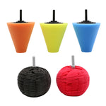 Set di dischi per lucidatura auto da 5 in 1 da 3 pollici Spugna per lucidatura ceretta per cerchioni, 5 in 1