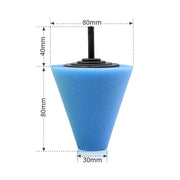 Set di dischi per lucidatura auto da 5 in 1 da 3 pollici Spugna per lucidatura ceretta per cerchioni, 5 in 1