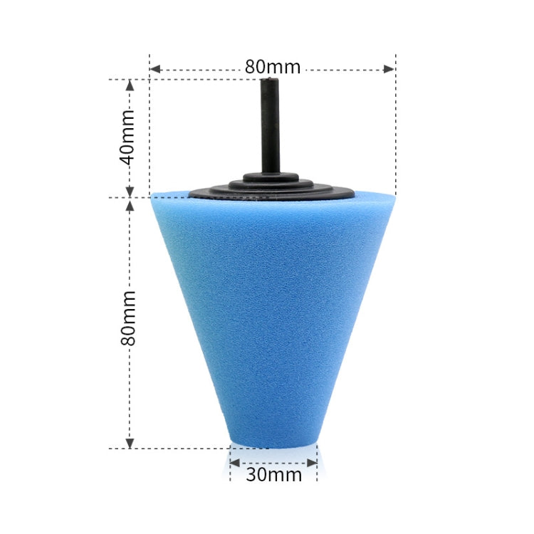 Set di dischi per lucidatura auto da 5 in 1 da 3 pollici Spugna per lucidatura ceretta per cerchioni, 5 in 1