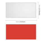 Specchio per trucco portatile per parasole per auto Specchio per trucco in acciaio inossidabile, dimensioni: 150 x 80 mm, 150 x 80mm