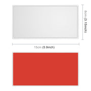 Specchio per trucco portatile per parasole per auto Specchio per trucco in acciaio inossidabile, dimensioni: 150 x 80 mm, 150 x 80mm