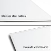 Specchio per trucco portatile per parasole per auto Specchio per trucco in acciaio inossidabile, dimensioni: 150 x 80 mm, 150 x 80mm