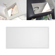 Specchio per trucco portatile per parasole per auto Specchio per trucco in acciaio inossidabile, dimensioni: 110 x 65 mm, 110 x 65mm