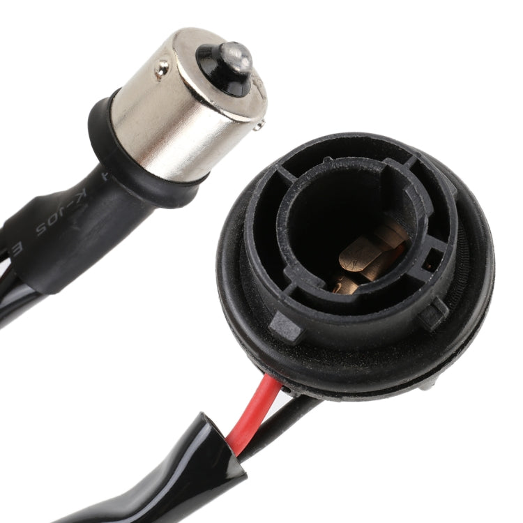 2 PCS 1156 / BAU15S DC12V 50W 6 Ohm Indicatori di direzione / Luce di retromarcia / Luce freno Decodificatore a doppia resistenza divisa, 1156 / BAU15S