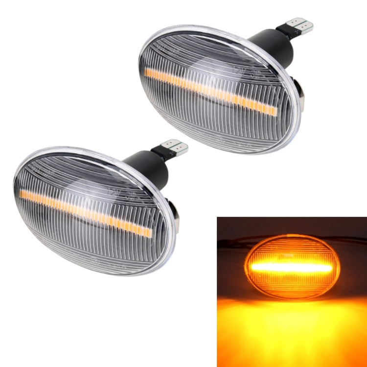 2 pezzi DC12V / 3W LED per auto lampeggiante dinamico luci laterali indicatore di direzione dell'acqua corrente per BMW Mini Cooper, luce ambrata, For BMW Mini Cooper (Black), For BMW Mini Cooper
