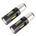 2 PCS 1157 / BAY15D DC12V 4.3W 6000K 500LM Luci freno per auto con 12 LED SMD-2525, 1157 / BAY15D