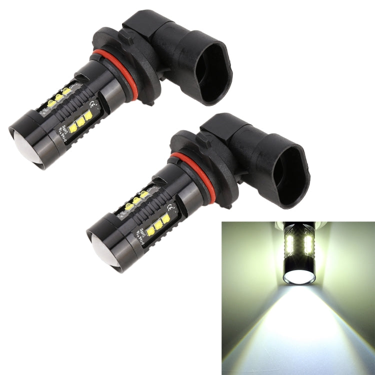 2 PCS 9005/9006 DC12V 4.3W 6000K 500LM Fendinebbia per auto con 12 LED SMD-2525, 9005 / 9006