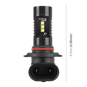 2 PCS 9005/9006 DC12V 4.3W 6000K 500LM Fendinebbia per auto con 12 LED SMD-2525, 9005 / 9006