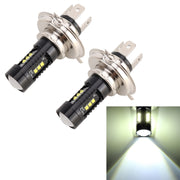 2 fendinebbia per auto H4 DC12V 4.3W 6000K 500LM con 12 LED SMD-2525, H4