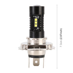 2 fendinebbia per auto H4 DC12V 4.3W 6000K 500LM con 12 LED SMD-2525, H4