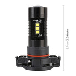 2 fendinebbia per auto H16 DC12V 4.3W 6000K 500LM con 12 LED SMD-2525, H16