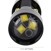 2 fendinebbia per auto H16 DC12V 4.3W 6000K 500LM con 12 LED SMD-2525, H16