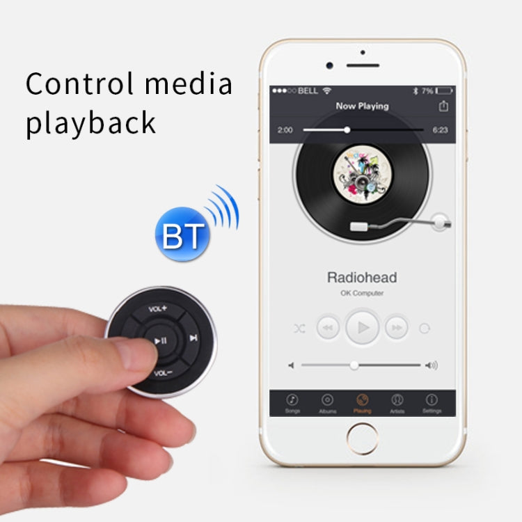 BT005 Controller wireless Bluetooth per auto Telefono cellulare Multimedia Telecomando multifunzionale al volante, BT005