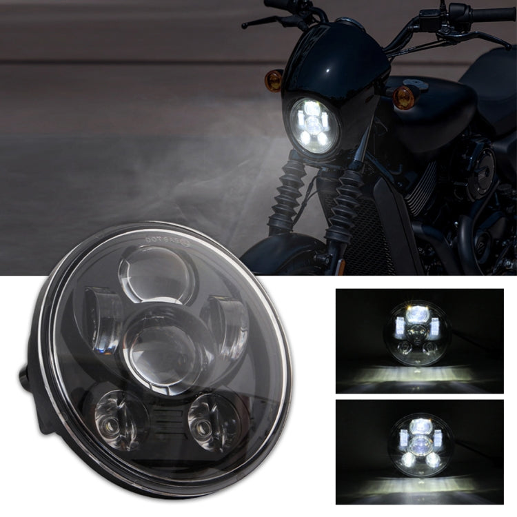 EagleVision DC9-30V 35W 6000K 4000LM Faro rotondo per moto 6LED da 5,75 pollici per Harley-Davidson, 5.75 inch 6LEDs
