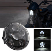 EagleVision DC9-30V 35W 6000K 4000LM Faro rotondo per moto 6LED da 5,75 pollici per Harley-Davidson, 5.75 inch 6LEDs