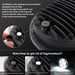 EagleVision DC9-30V 35W 6000K 4000LM Faro rotondo per moto 6LED da 5,75 pollici per Harley-Davidson, 5.75 inch 6LEDs