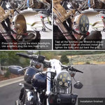 EagleVision DC9-30V 35W 6000K 4000LM Faro rotondo per moto 6LED da 5,75 pollici per Harley-Davidson, 5.75 inch 6LEDs