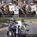 EagleVision DC9-30V 35W 6000K 4000LM Faro LED per moto rotondo da 5,75 pollici con Angel Eye per Harley-Davidson, 5.75 inch with Angel Eye