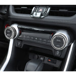 Custodia per manopola del condizionatore d'aria in lega di alluminio per auto da 2 pezzi per Toyota RAV4 / Wildlander, For Toyota RAV4 / Wildlander (Black), For Toyota RAV4 / Wildlander (Blue), For Toyota RAV4 / Wildlander (Red)