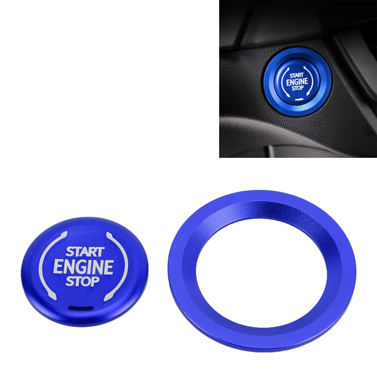 Auto Motore di Avviamento Chiave Anello Pulsante Trim Metallo Adesivo Decorazione per Cadillac CT5 CT4 XT4 XT6 / Chevrolet Silverado, For Cadillac CT5