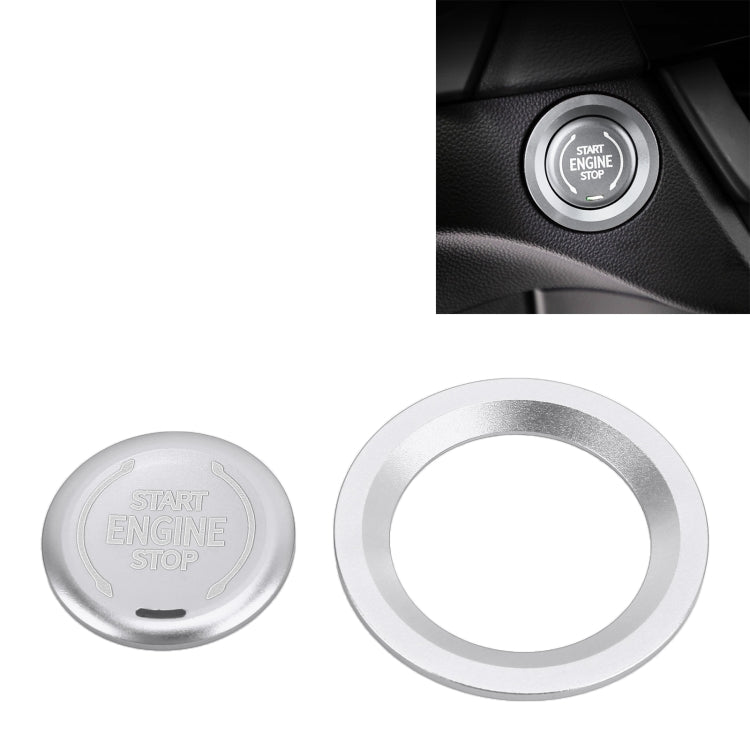 Auto Motore di Avviamento Chiave Anello Pulsante Trim Metallo Adesivo Decorazione per Cadillac CT5 CT4 XT4 XT6 / Chevrolet Silverado, For Cadillac CT5