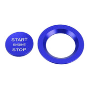 Decorazione adesiva in metallo con chiave di avviamento motore per auto, anello per pulsante, per Land Rover/Jaguar, For Land Rover/Jaguar