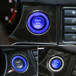 Decorazione adesiva in metallo con chiave di avviamento motore per auto, anello per pulsante, per Land Rover/Jaguar, For Land Rover/Jaguar