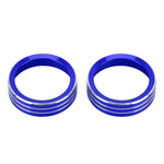 Custodia con pomello per condizionatore d'aria in metallo per auto da 2 pezzi per Nissan X-TRAIL, For Nissan X-TRAIL (Blue), For Nissan X-TRAIL (Red), For Nissan X-TRAIL (Silver)