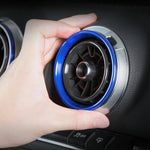 Anello esterno decorativo per presa d'aria in metallo per auto da 4 pezzi per Audi A3 / S3 / Q2L, For Audi A3 / S3 / Q2L