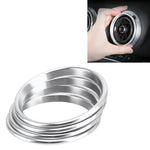 Anello esterno decorativo per presa d'aria in metallo per auto da 4 pezzi per Audi A3 / S3 / Q2L, For Audi A3 / S3 / Q2L