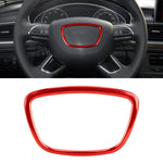 Decorazione adesiva per rivestimento dell'anello del volante per auto per auto per Audi