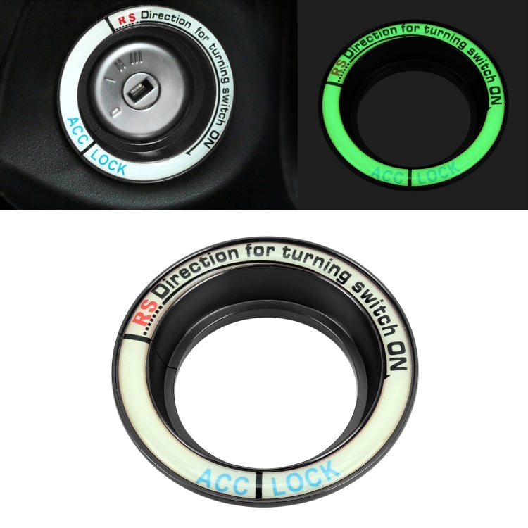 Per portachiavi di accensione Ford in lega di alluminio fluorescente, diametro interno: 3,2 cm, For Ford (Black), For Ford (Gold), For Ford (Red), For Ford (Silver), For Ford  (Sky Blue)
