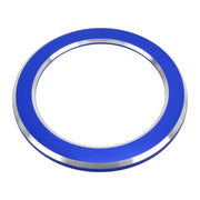 Per portachiavi di accensione in metallo Renault, diametro interno: 4,8 cm, For Renault (Blue), For Renault (Red)