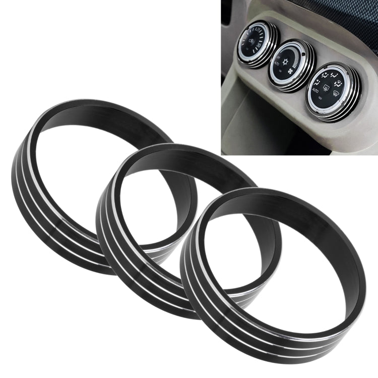 Custodia con manopola per condizionatore d'aria in metallo per auto per Mitsubishi ASX, For Mitsubishi ASX (Black), For Mitsubishi ASX (Gold), For Mitsubishi ASX (Blue), For Mitsubishi ASX (Red), For Mitsubishi ASX (Silver)
