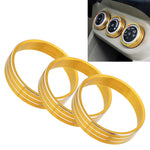 Custodia con manopola per condizionatore d'aria in metallo per auto per Mitsubishi ASX, For Mitsubishi ASX (Black), For Mitsubishi ASX (Gold), For Mitsubishi ASX (Blue), For Mitsubishi ASX (Red), For Mitsubishi ASX (Silver)