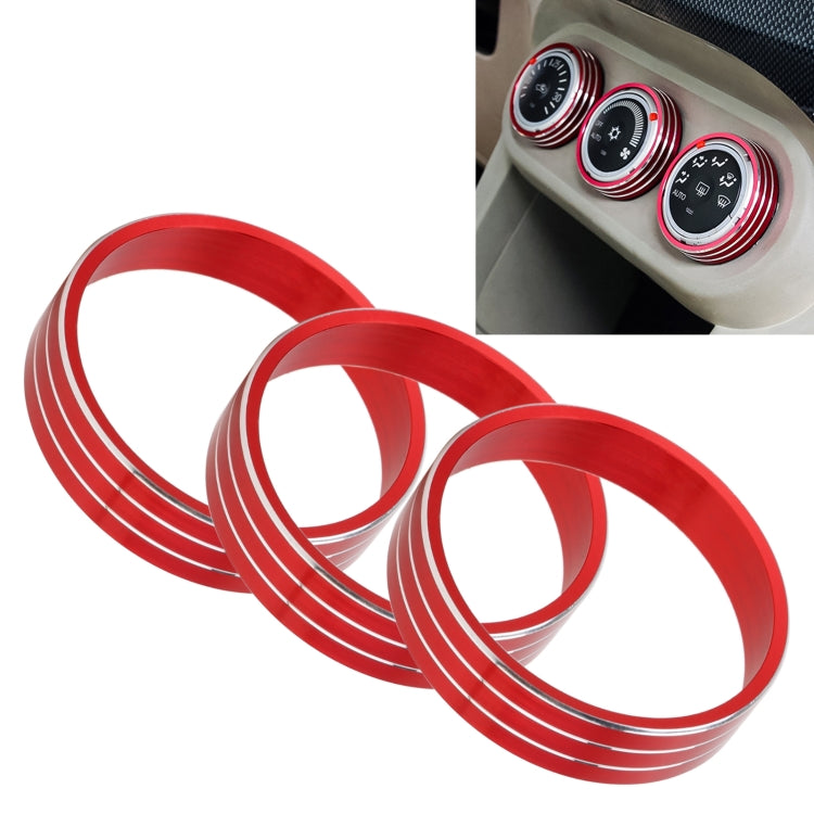 Custodia con manopola per condizionatore d'aria in metallo per auto per Mitsubishi ASX, For Mitsubishi ASX (Black), For Mitsubishi ASX (Gold), For Mitsubishi ASX (Blue), For Mitsubishi ASX (Red), For Mitsubishi ASX (Silver)