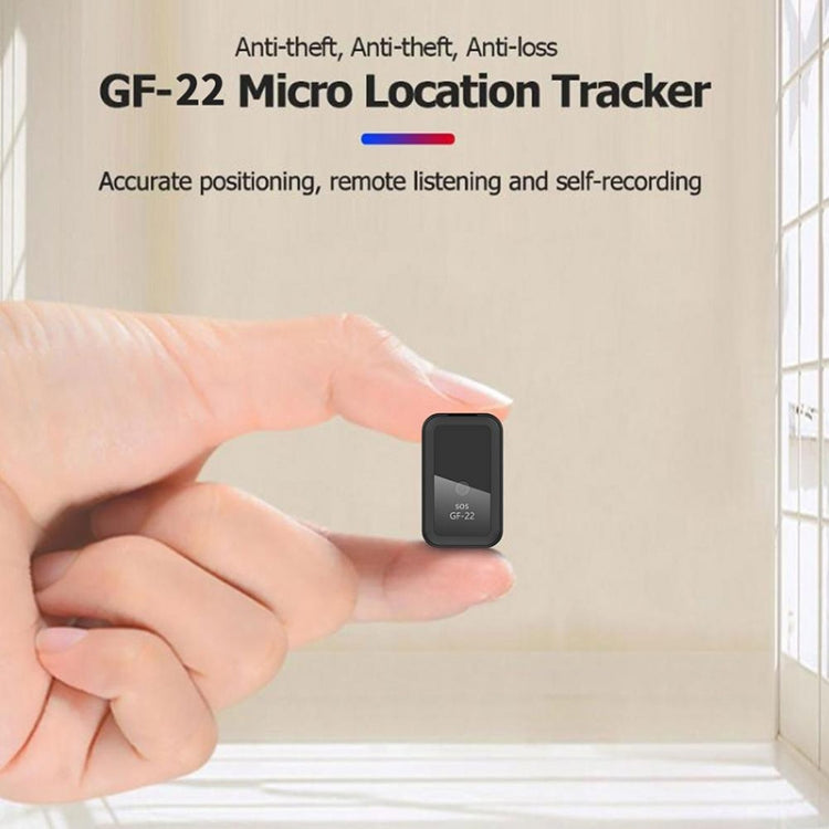 GF22 Dispositivo antifurto per localizzazione GPS per auto Dispositivo anti-perdita di posizionamento magnetico Dispositivo anti-smarrimento Registrabile, GF22