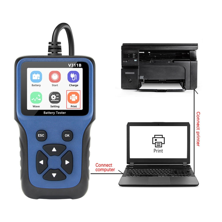 Tester portatile per batteria da auto 12V V311B, V311B
