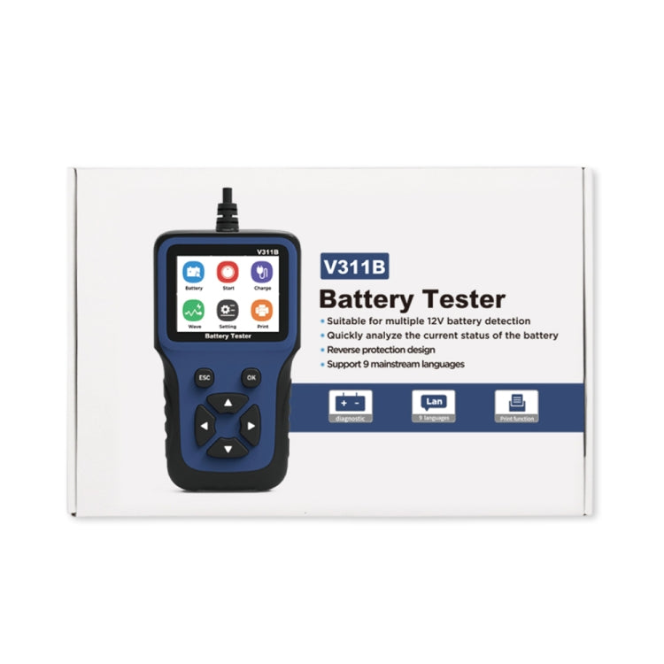 Tester portatile per batteria da auto 12V V311B, V311B