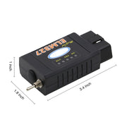 Strumento scanner diagnostico automatico USB OBDII con interfaccia Bluetooth V1.5 ELM327 con interruttore, Auto Diagnostic Scanner
