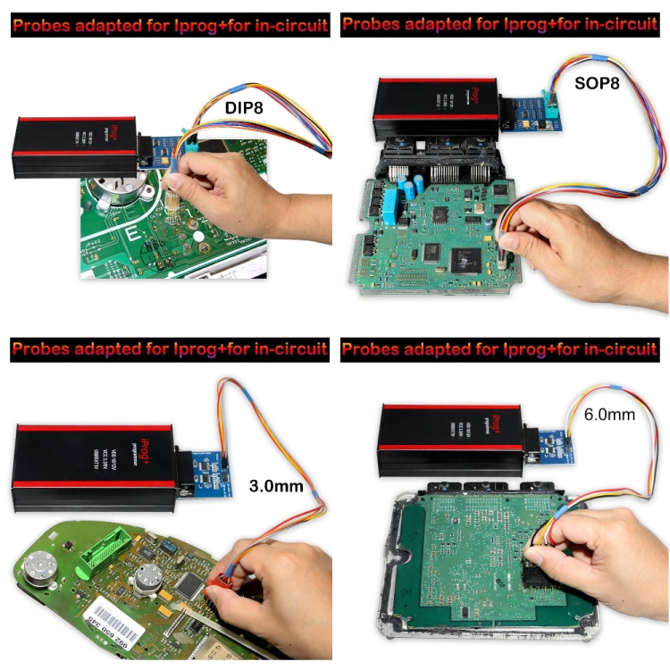 Adattatori per sonde 9 in 1 per Iprog+ e Xprog-m per In-circuit, Probes Adapters