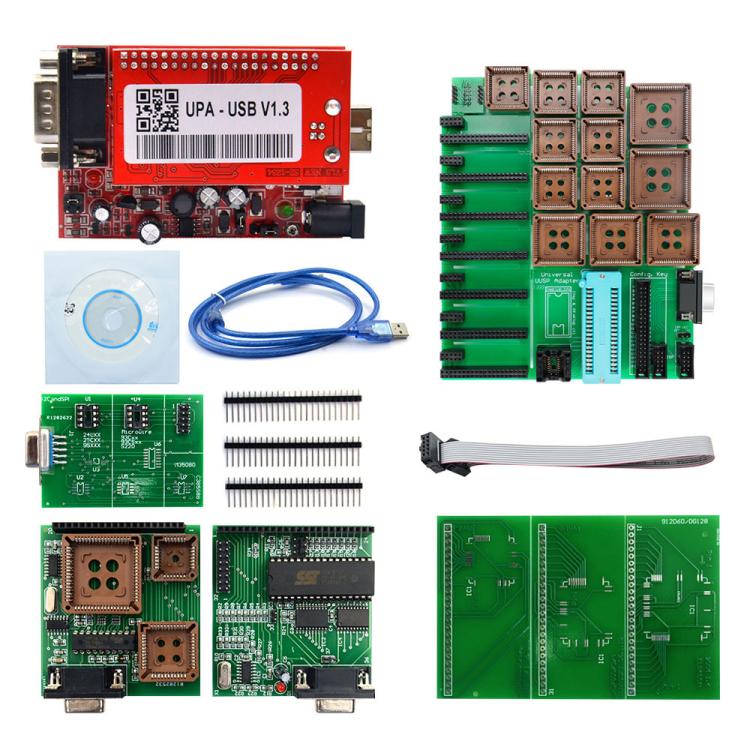 UPA V1.3 Programmatore USB per auto ECU Chip Tuning Eeprom Set completo, UPA V1.3 Full Set