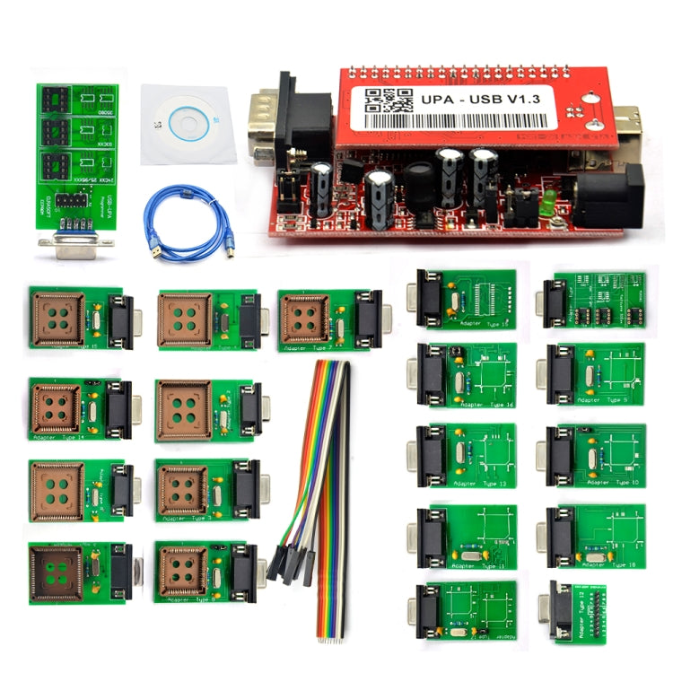 UPA V1.3 Programmatore USB per auto ECU Chip Tuning Eeprom Piccola scheda Set completo, UPA V1.3 Small Board Full Set