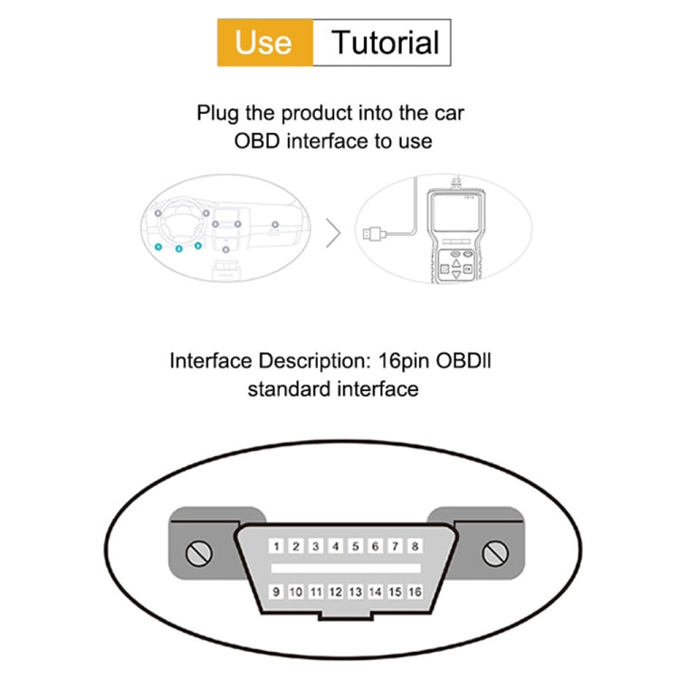 V309 Strumento diagnostico per auto scanner portatile OBD2 per auto OBD 2 Lettore di codici OBD per scanner automobilistico, V309