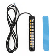 105mm DC12-24V / 1.6W Moto LED Lampeggiante dinamico Luci laterali Lampada freno ad acqua corrente Indicatore di direzione, Lunghezza cavo: 1 m, 105mm