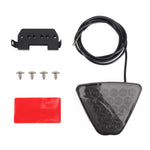 DC12V 1W Triangolo per auto Evidenziare le luci dei freni Luce di retromarcia con 20 LED SMD-3528, Triangle (Black), Triangle (Red), Triangle (Transparent)
